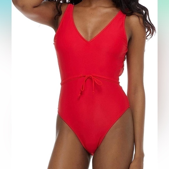 Body Glove Women's Standard Pam V-Neck One-Piece Swimsuit - Picture 1 of 6